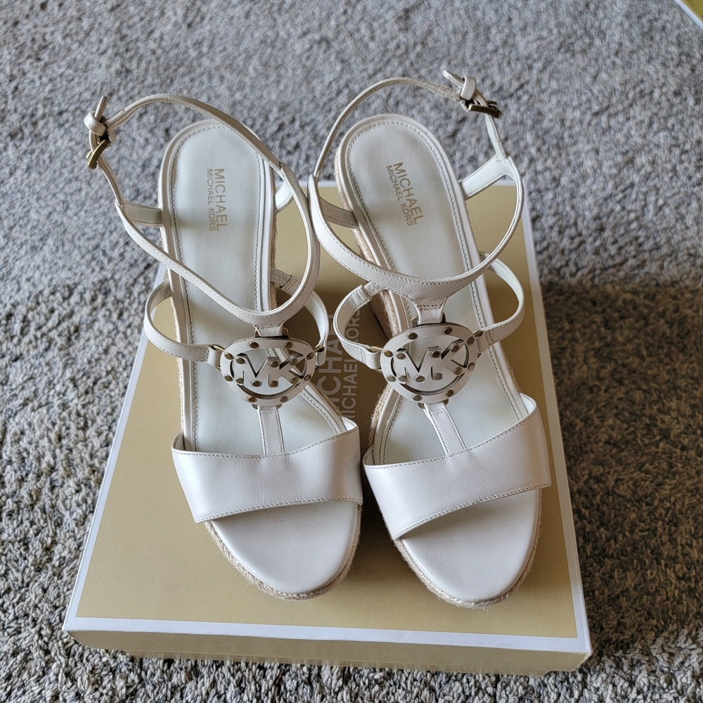 Michael Kors White Sandals